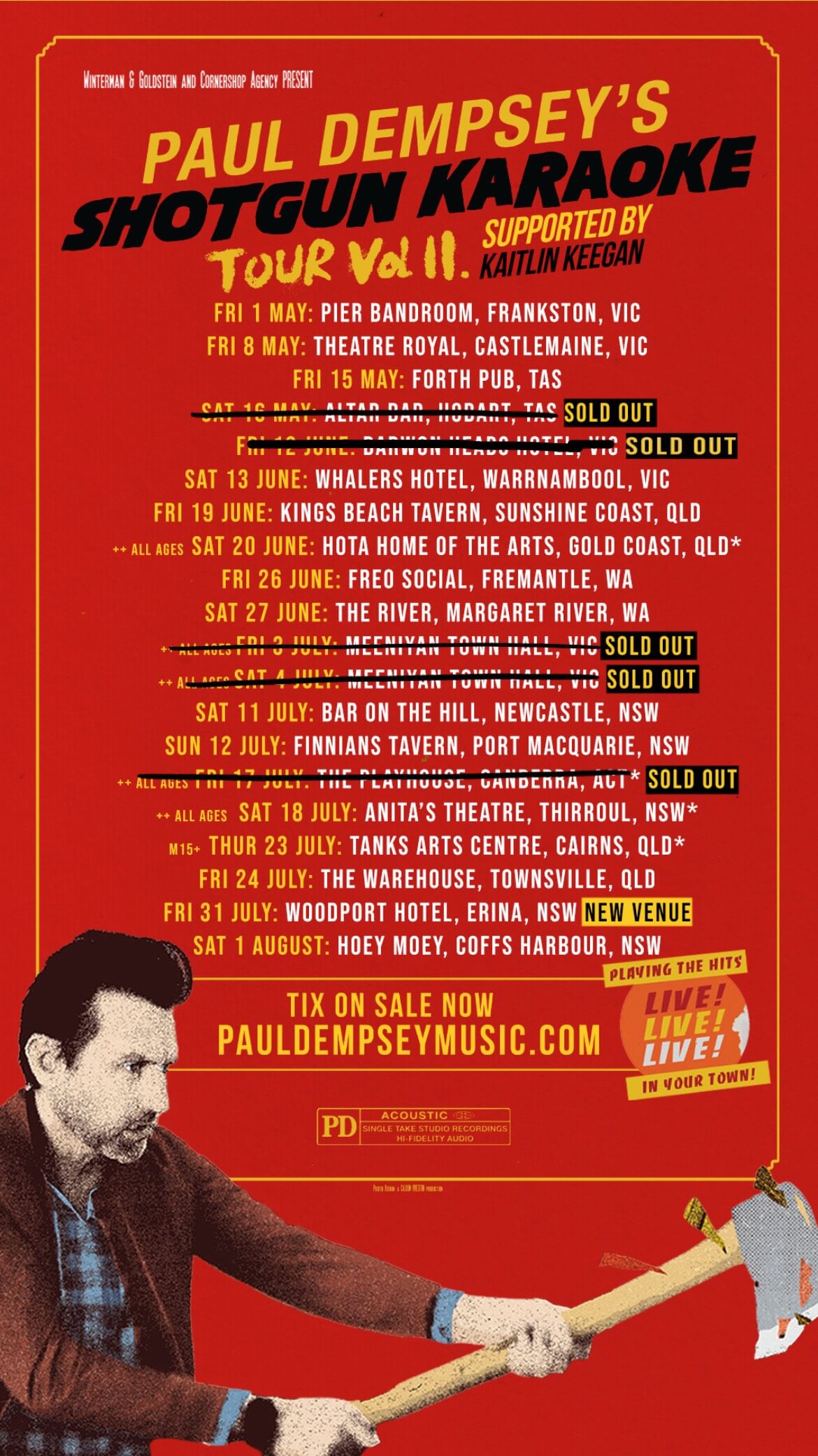 Shotgun Karaoke 2 tour poster